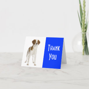 Thank You  Brittany Spaniel Puppy Dog Card