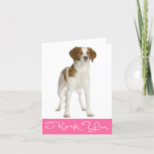 Thank You Brittany Spaniel Puppy Dog Note Card