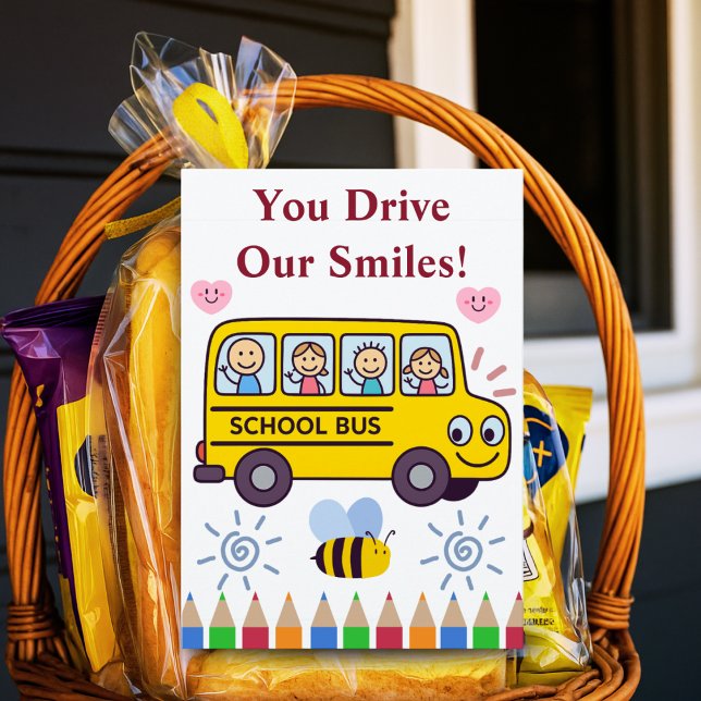 Thank You Bus Driver Card From Kids or Family (Creator Uploaded)