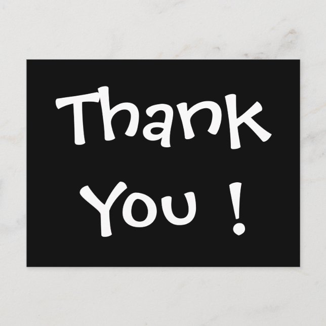 Thank You ! by SRF Postcard (Front)