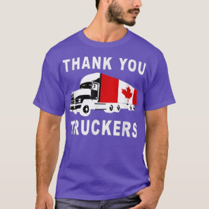 Thank You Canada Truckers Freedom Convoy 22 Truck  T-Shirt