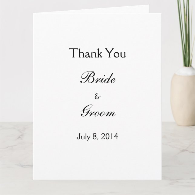 Thank You Card (Front)