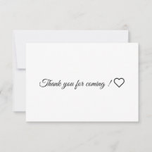 Thank you card