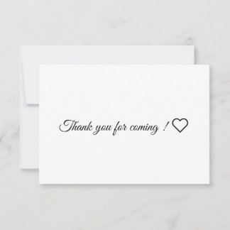 Thank you card