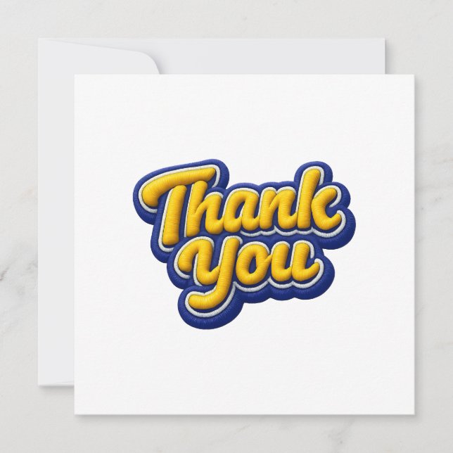 Thank you  card (Front)