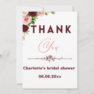 Thank you card
