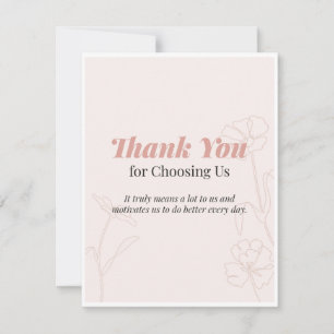 Thank you Card