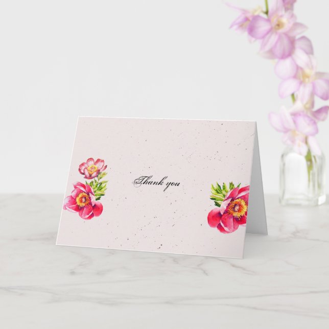 Thank you card (Orchid)