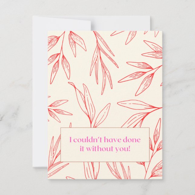 Thank You Card  (Front)