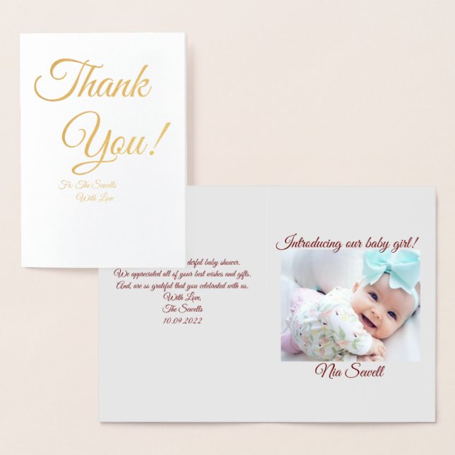   Thank You Card (Display)