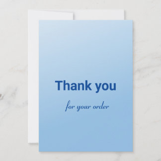 Thank you card