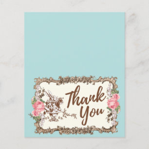 Thank You card - Alice in wonderland