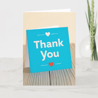Thank you card, Appreciation card, Thank you Holiday Card