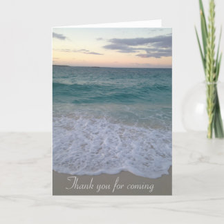 Thank you card beach