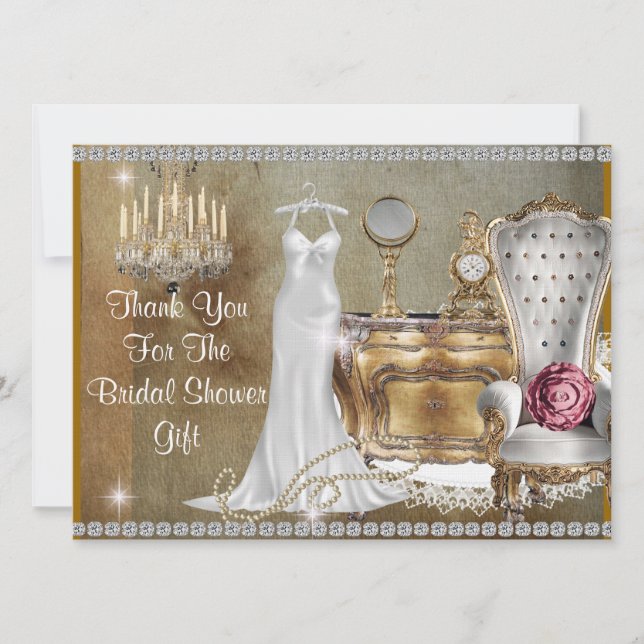 THANK YOU CARD  BRIDAL SHOWER (Front)