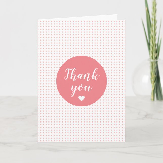 Thank you card. card (Front)