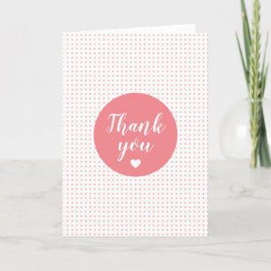 Thank you card. card