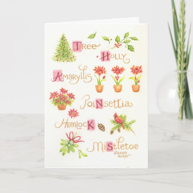 Thank You Card Christmas Nature (Front)
