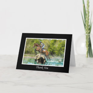 Thank you Card, Cross Country Equestrian Eventing Card