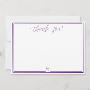 Thank You Card (Dark Purple)