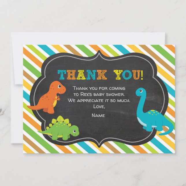 Thank you card Dinosaur (Front)