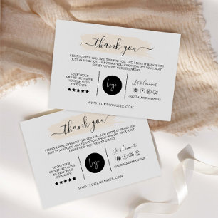Thank You Card, DIY Marketing Cards Design,