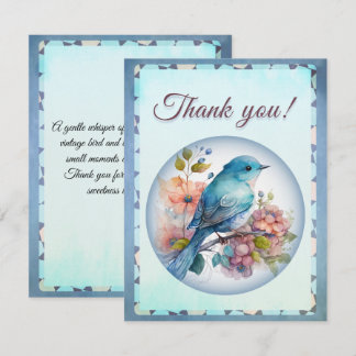thank you card, elegant and chic card