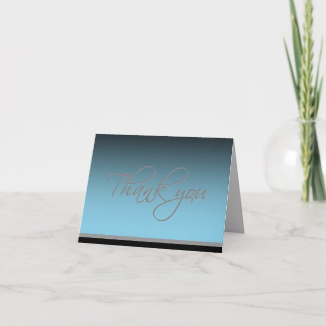 Thank you card - Elegant Glow (Front)