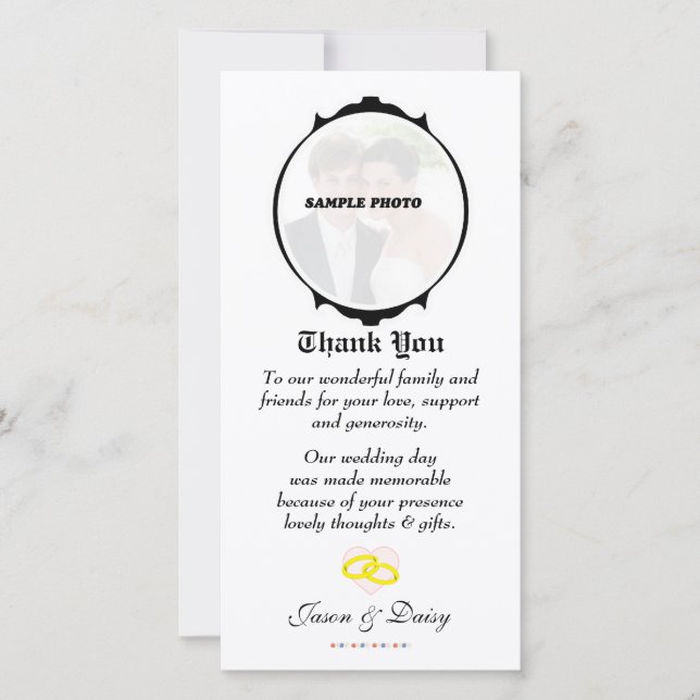 Thank-you Card (Engagement/Wedding/Anniversary) (Front)