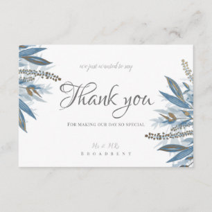 Thank you card favour card wedding