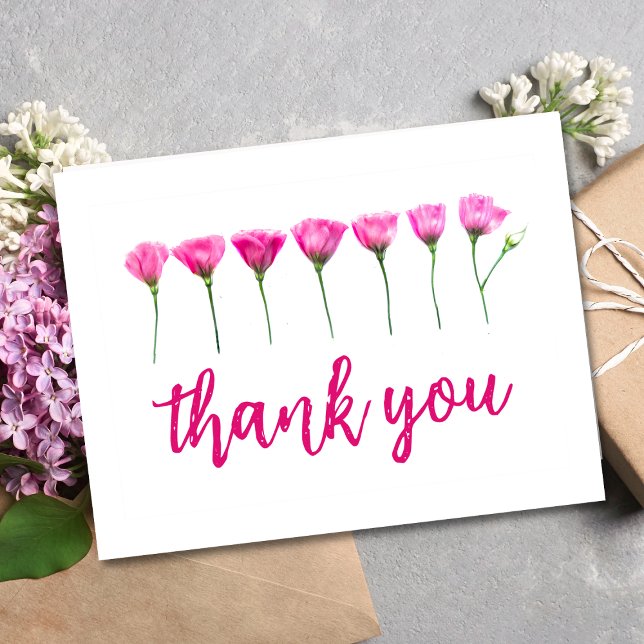 Thank You Card – Floral Design for 65th Birthday (Creator Uploaded)