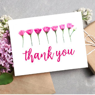 Thank You Card – Floral for Teacher Appreciation