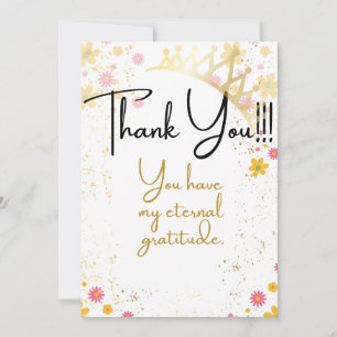 Thank You Card for a Queen
