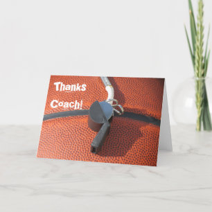 Thank You Card For Basketball Coach