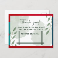 Thank you card for family and friends 