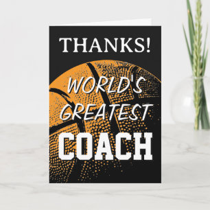 Thank you card for greatest basketball coach