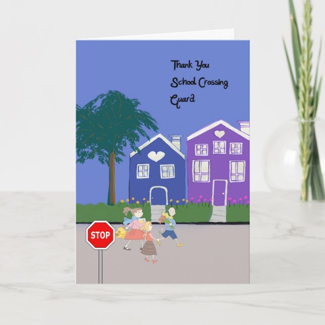 Thank You Card for School Crossing Guard (Front)