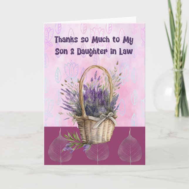 Thank You Card for Son & Daughter in Law (Front)