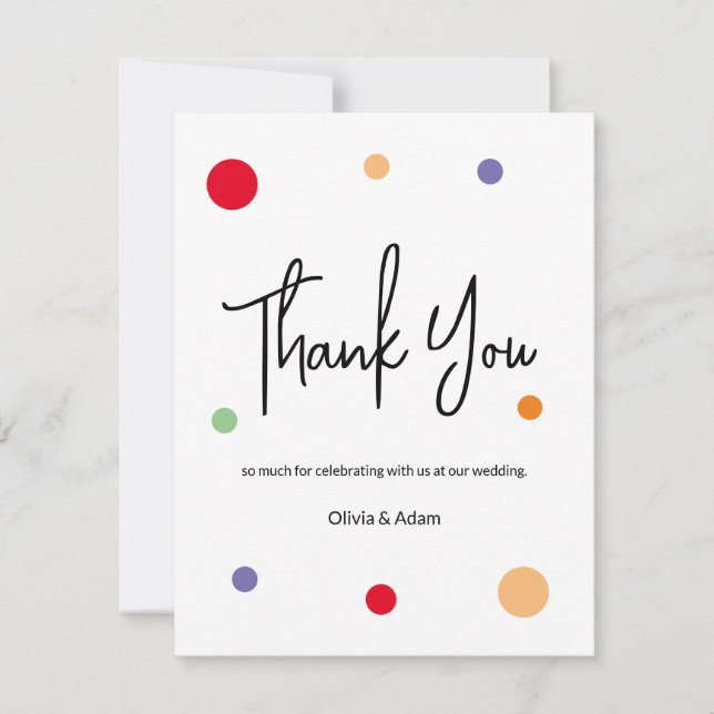 Thank You Card for wedding (Front)