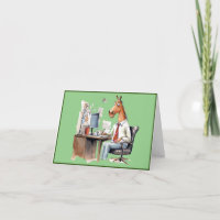 Thank you card from the barn 'boss'