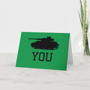 Thank You Card - Funny Tank Design