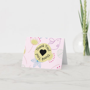 Thank You Card Help Teacher Simple Cute