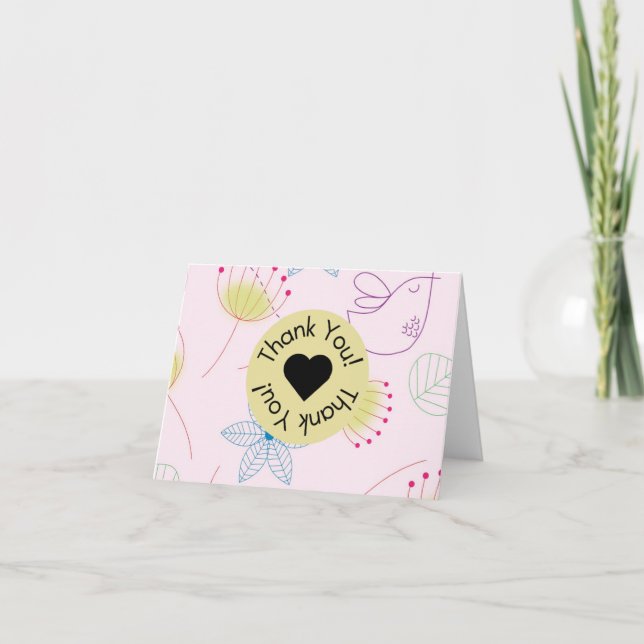 Thank You Card Help Teacher Simple Cute (Front)