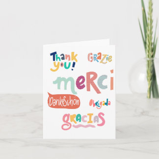 Thank You Card in Many Languages
