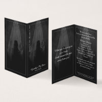 Thank You Card Into the light - goodbye my dear