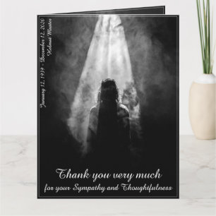 Thank You Card Into the light - goodbye my dear