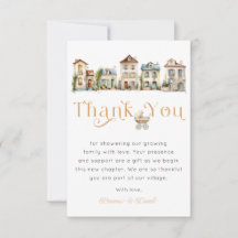Thank You Card – It Takes a Village Baby Shower