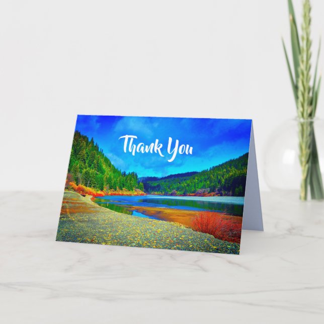 Thank you card : Lake (Front)