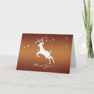 Thank You Card - Leaping Buck