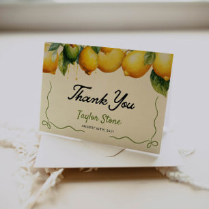 Thank You Card   Lemon Thank You Card